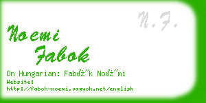 noemi fabok business card